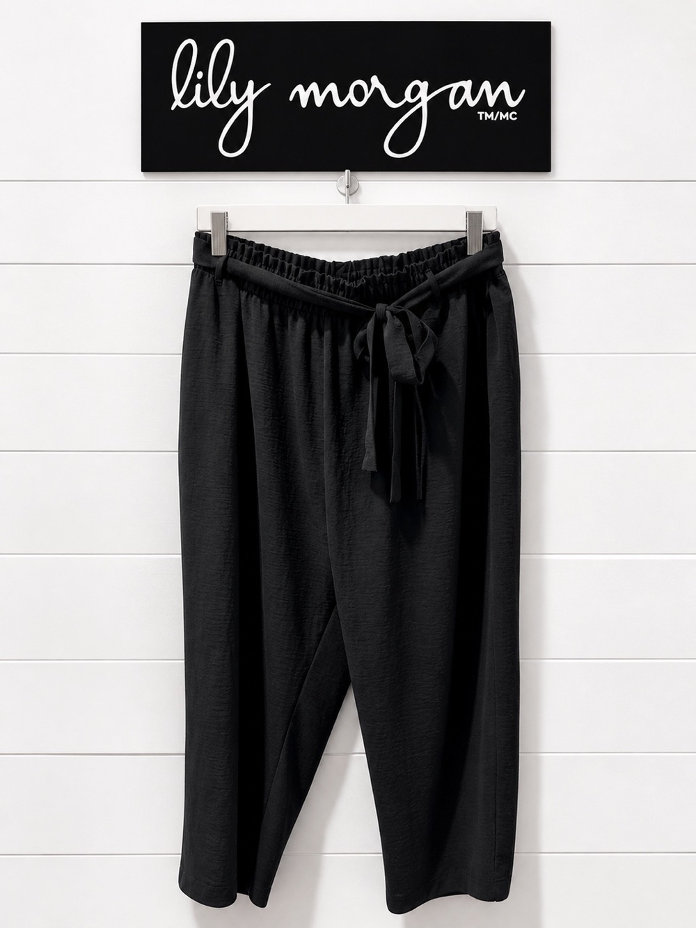 LILY MORGAN Black Wide Leg Pants Size 2X